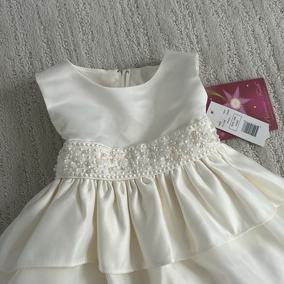 NWT 18 month baby girl formal dress Wedding Baptism. Holiday. Tulle w/ bloomers - Picture 2 of 8